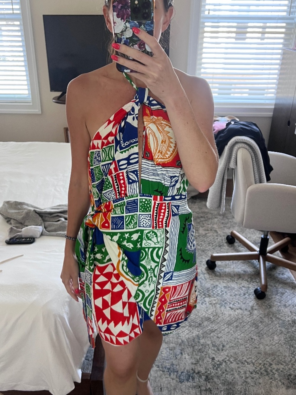Farm Rio Colorful Print Mini Dress - Picture 3 of 8